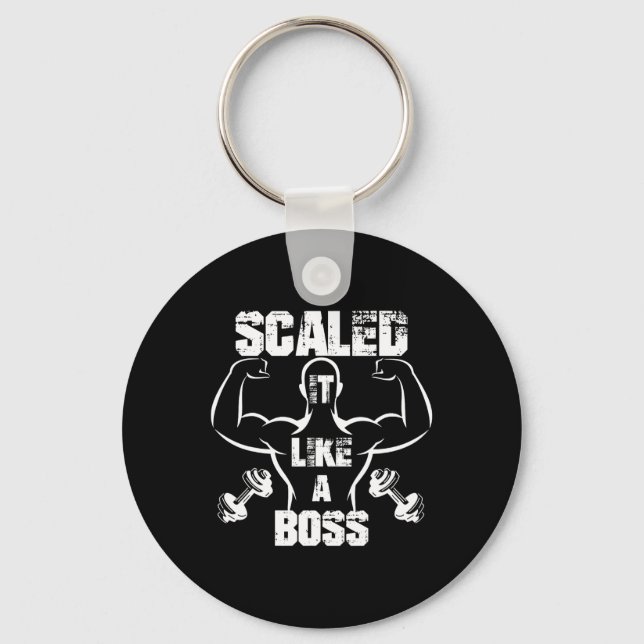 Porte-clés Évolutivité Comme Un Boss Bodybuilder (Recto)