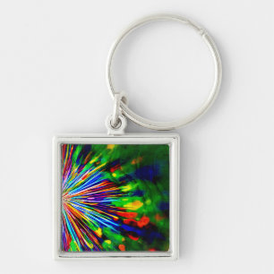 Porte-clés Explosion Arc-en-ciel