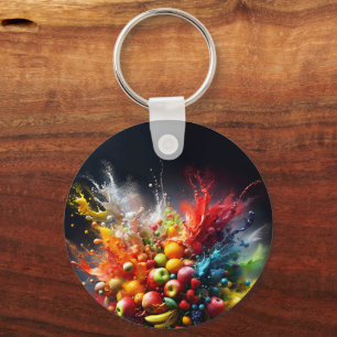 Porte-clés Explosion de fruits