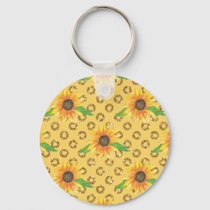 Porte-clés Express floral de tournesol