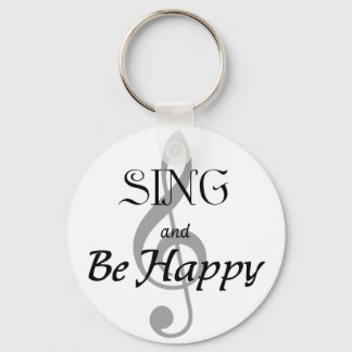 Porte-clés Expressions musicales "CHANTER et être heureux"