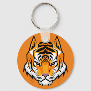 Porte-clés Extraordinaire Cool parfait Tigre orange