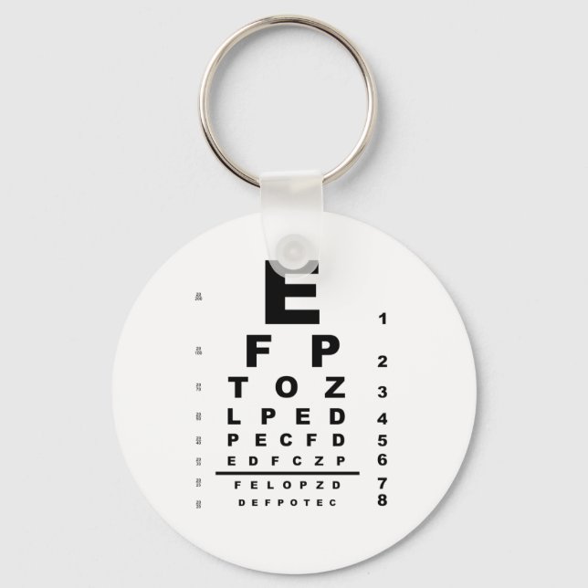 Porte-clés Eye Test (Recto)