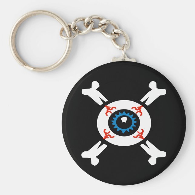 Porte-clés Eyeball-and-Crossbones (Devant)