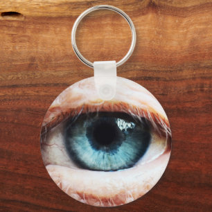 Porte-clés Eyeball effrayant & Halloween Oeil bleu /zombie éf