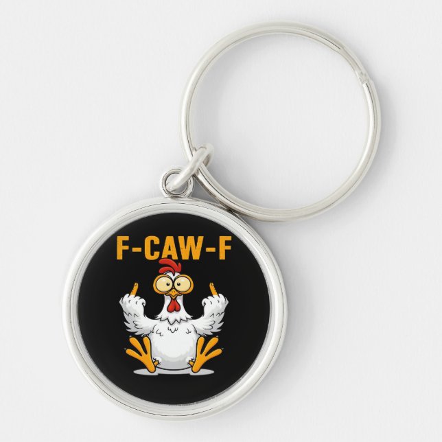 Porte-clés F-Caw-F Chicken Classic Funny Trendy (Devant)