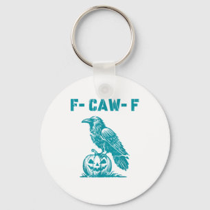 Porte-clés F-Caw-F Corbeau Drôle Gothique Corbeau Rétro Class