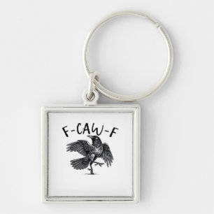 Porte-clés F Caw F Corbeau Style Rétro Classique