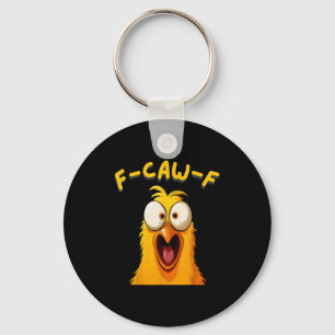 Porte-clés F-caw-f Funny Rooster de poulet ferme Fcawf Animal