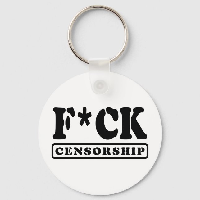 PORTE-CLÉS F*CK CENSORSHIP (Recto)