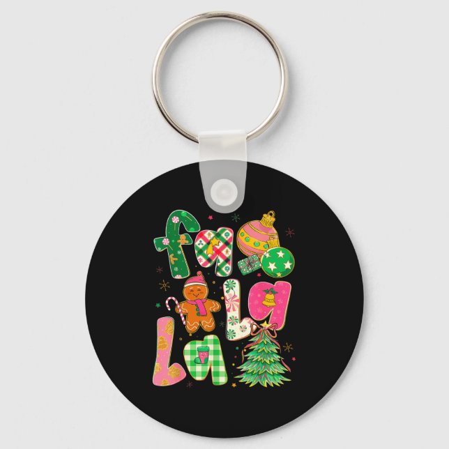 Porte-clés Fa La La Coquette Christmas Gingerbread Tree  (Recto)