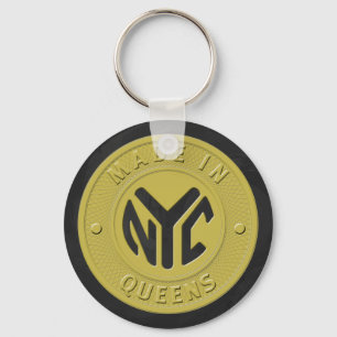 Porte-clés Fabriqué À New York Queens