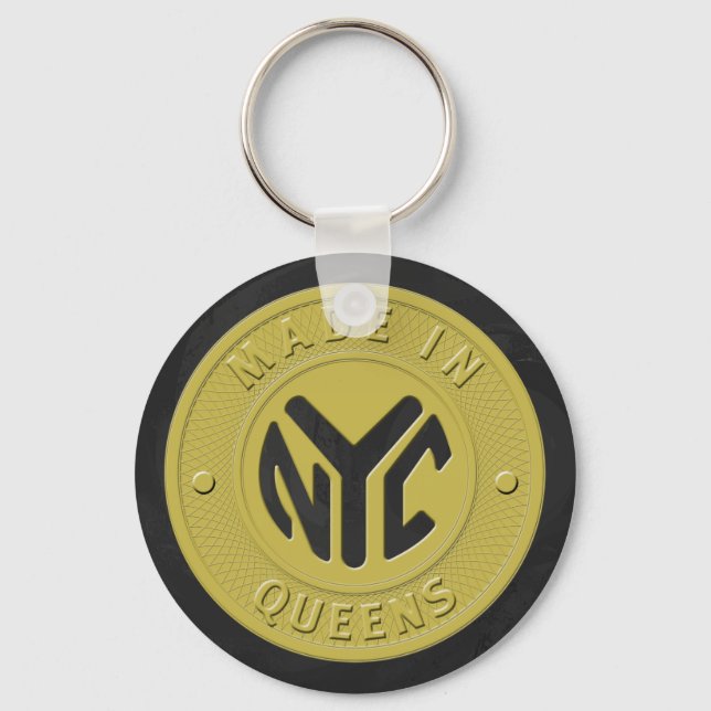 Porte-clés Fabriqué À New York Queens (Recto)