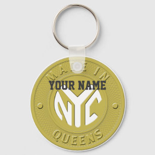 Porte-clés Fabriqué À New York Queens