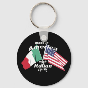 Porte-clés Fabriqué En Amérique Avec Des Pièces Italiennes