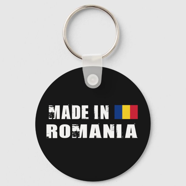 Porte-clés Fabriqué en Roumanie (Recto)