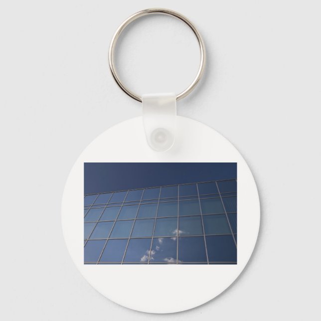 Porte-clés façade en verre - bâtiment d'entreprise (Recto)