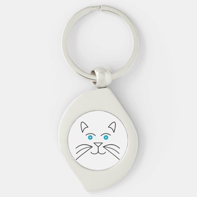 Porte-clés Face de chat (Devant)