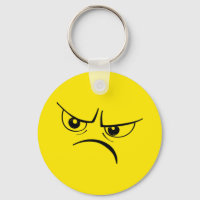 Face jaune en colère