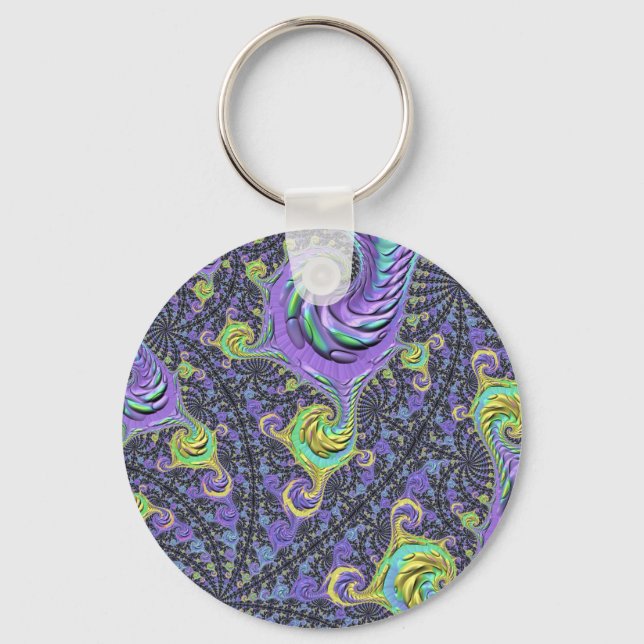 Porte-clés Fâcheux fractal (Recto)