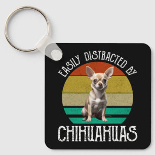 Porte-clés Facilement Distrait Par Les Chihuahuas
