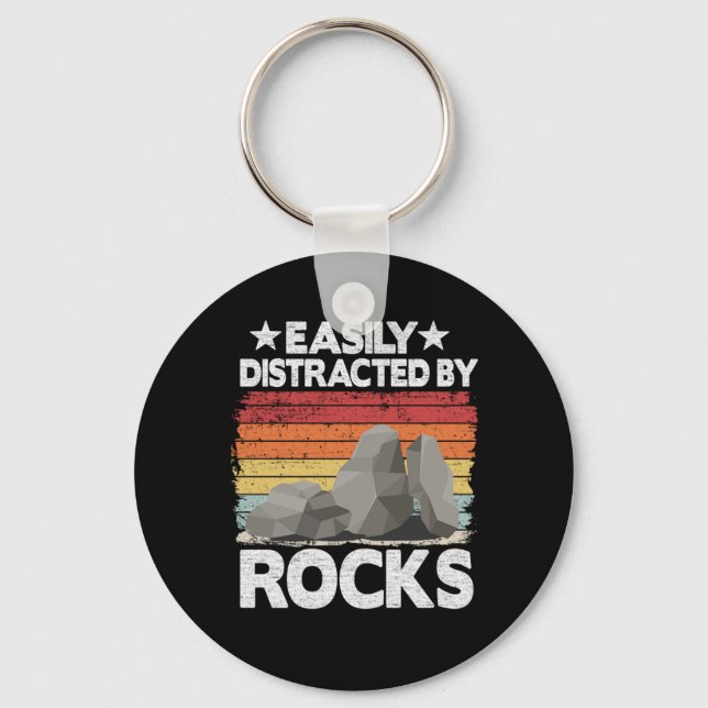 Porte-clés Facilement Distrait Par Rocks Collector Minéral Ré (Recto)