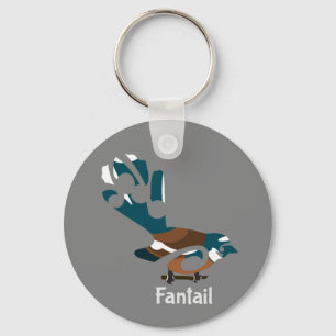 Porte-clés Faintail Piwakawaka