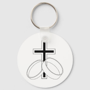 Porte-clés Faire-part de mariage religieuse