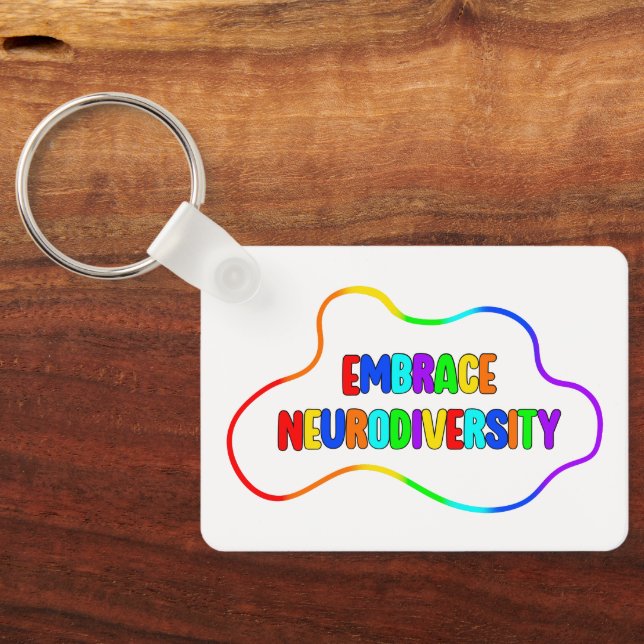 Porte-clés Faire place à la neurodiversité | Sensibilisation  (Verso)