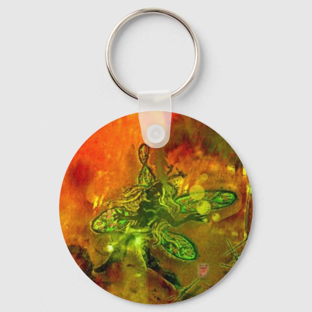 Porte-clés fairie en ambre (Recto)