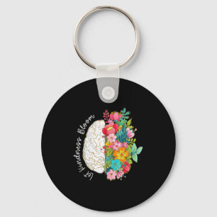 Porte-clés Faisons fleurir la bonté florale de sensibilisatio