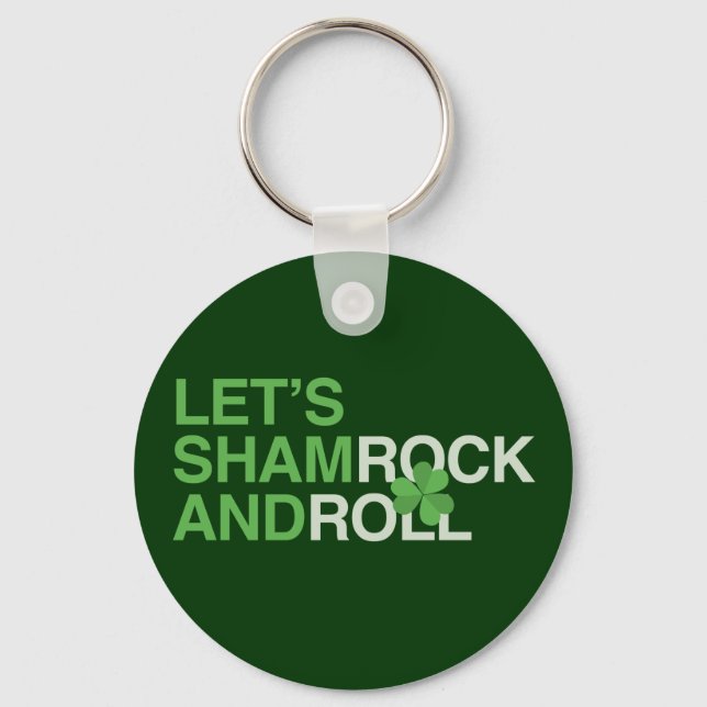 Porte-clés Faisons shamrocker et rouler (Recto)
