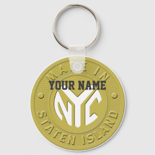 Porte-clés Fait À New York Staten Island