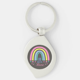 PORTE-CLÉS "FAITES CE QUE VOUS AIMEZ" CITER RETRO BOHO RAINBO