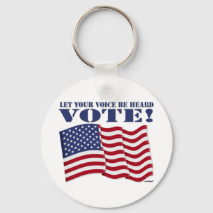 PORTE-CLÉS FAITES ENTENDRE VOTRE VOIX VOTEZ !
