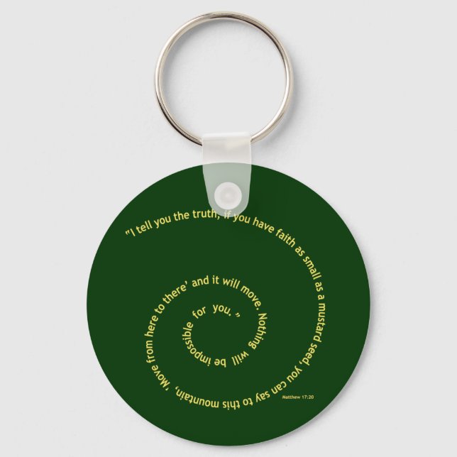Porte-clés Faith as Small as a Mustard Seed (Recto)