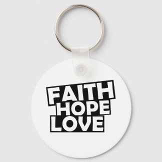 Porte-clés Faith Hope Love