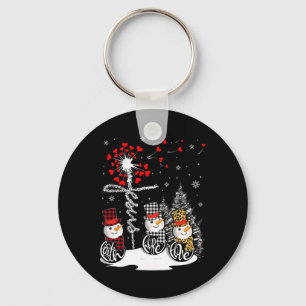 Porte-clés Faith Hope Love Snowman Jesus Dandelion Christian