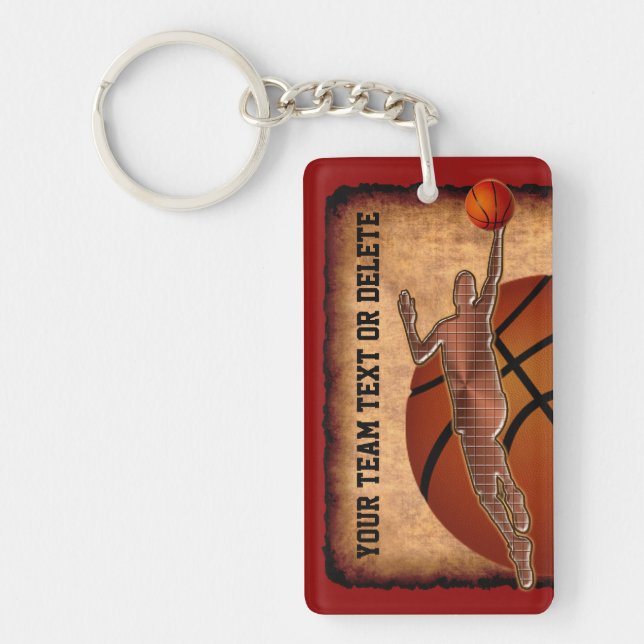 Porte - clés faits sur commande de basket-ball (Devant)