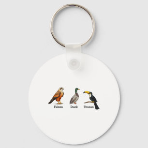 Porte-clés Falcon Canard Toucan Oiseaux Subtil Anti Trump