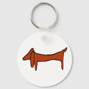 Porte-clés Fameux Dachshund Abstrait