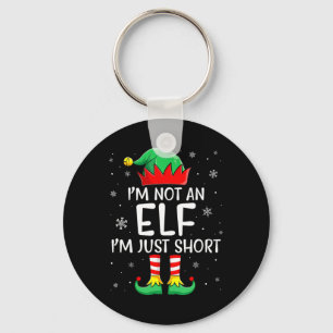 Porte-clés Famille de jumelage de Noël Je ne suis pas un elfe
