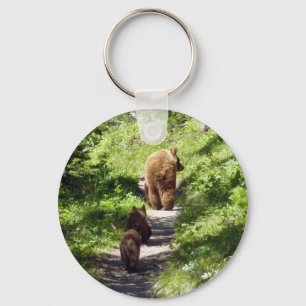Porte-clés Famille d'ours Brown
