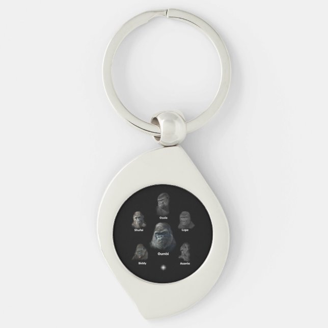 Porte-clés Famille Gorilla (Devant)