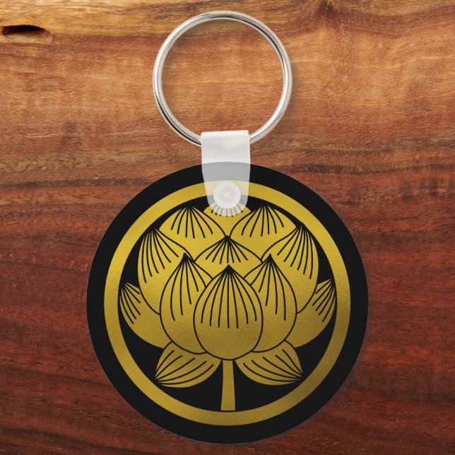 Porte-clés Famille Japonaise Crest-Lotus (Recto)