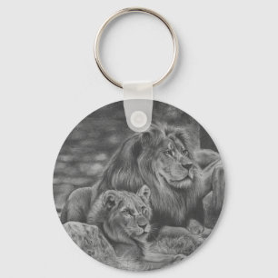 Porte-clés Famille Lion
