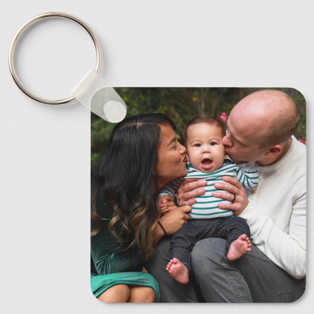 Porte-clés Famille personnalisée à deux faces (Recto)
