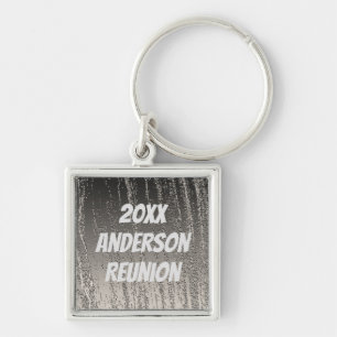 Porte-clés Famille Réunion Élégante Argent Stripes Keepsaké