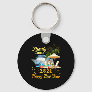 Porte-clés Family Cruise 2026 Happy New Year 