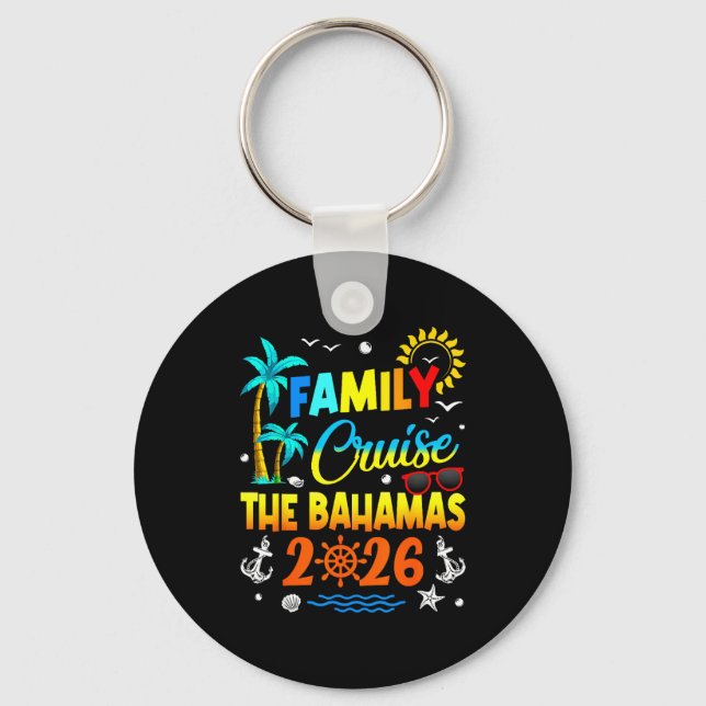 Porte-clés Family Cruise The Bahamas 2026 Summer Matching Vac (Recto)